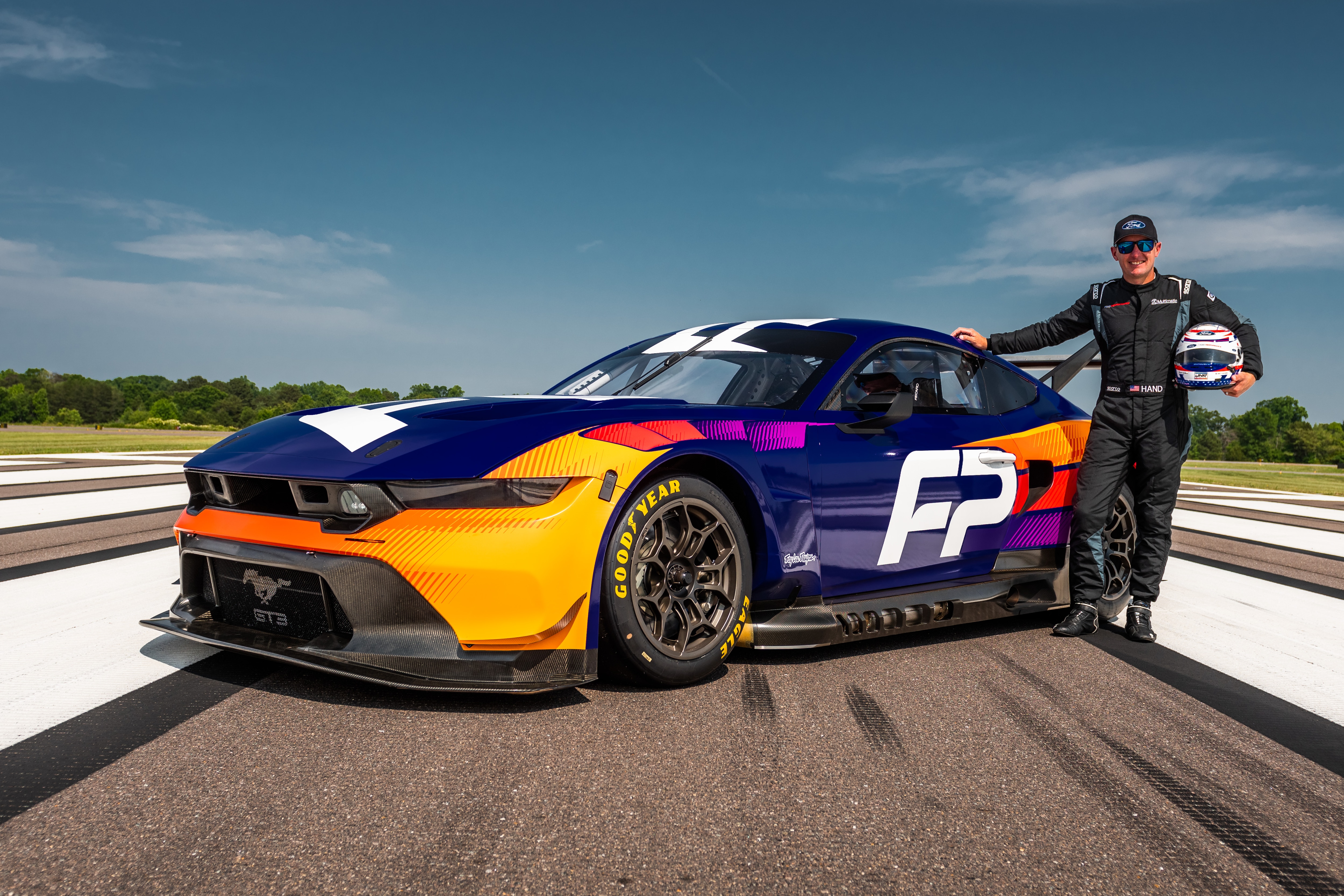Joey Hand, who won the Le Mans 24 Hours GTE Pro title in 2016 in the No. 68 Ford GT, with the Ford Mustang GT3.